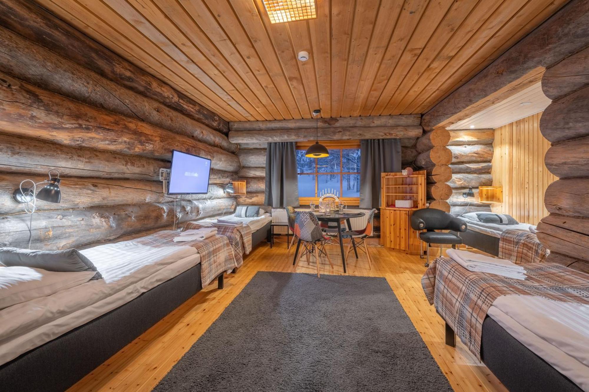 Kuukkeli Log Houses Aurora Resort Сариселка Екстериор снимка